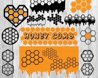 Honeycomb Svg Cut Flies, Honey Drips PNG Print, Bee Lover Shirt Print Idea, Hearth day Shirt Decor, Protect bee, Honeycomb Png Sublimation,