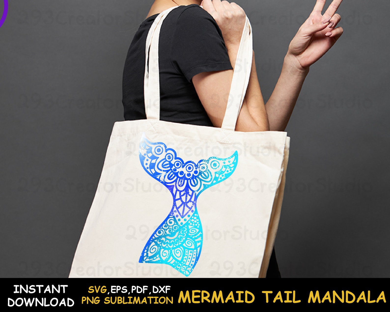 Free Free 67 Mandala Mermaid Tail Svg SVG PNG EPS DXF File