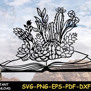 Kaktus Buch Nerd Png, lesen svg Design, Buchliebhaber svg, Idee Geschenkidee für Lehrer und Kinder, Kakteen Pflanze Png Sublimation
