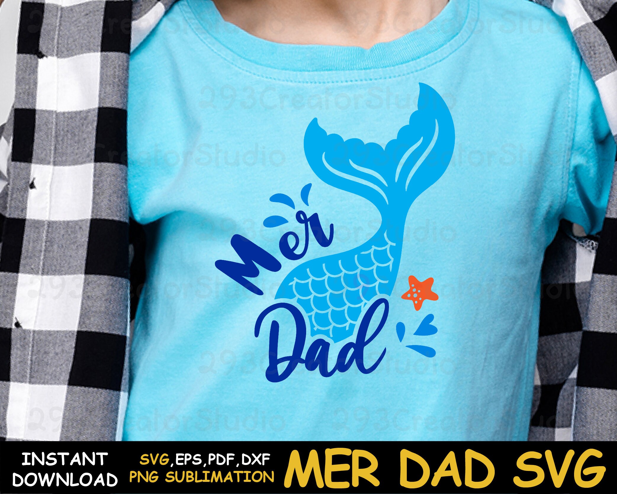 Download Mer dad svg Mermaid Dad svg Funny Mermaid gift idea for ...