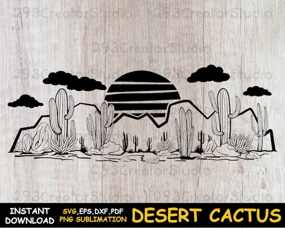 Retro Sunset Cactus Shirt Funny Cute Desert Silhouette Gift Retro Sunset Cactus Shirt Funny Cute Desert Silhouette Gift