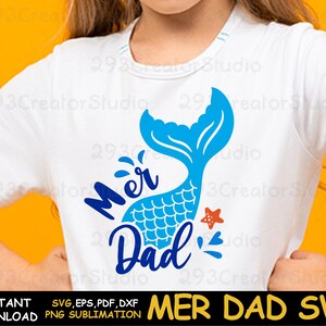 Download Mer dad svg Mermaid Dad svg Funny Mermaid gift idea for ...