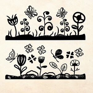 Free Free 70 Silhouette Flower Garden Svg SVG PNG EPS DXF File