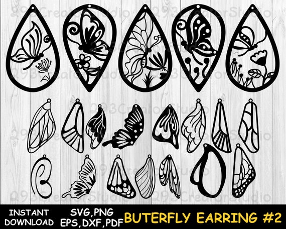 Free Free 309 Butterfly Earring Svg SVG PNG EPS DXF File
