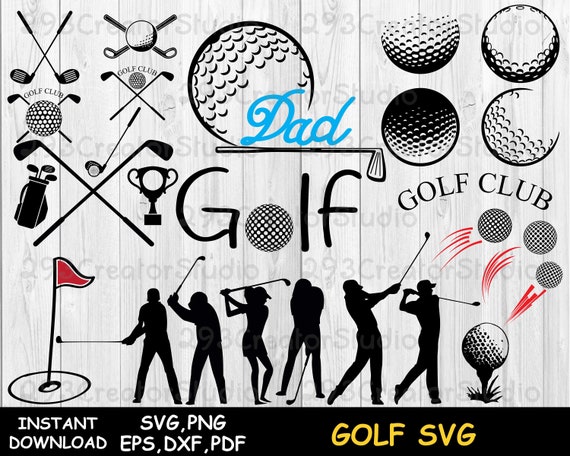 Download Golf Svg Golf Dad Svg Golf Monogram Silhouette Golf Logo Golf Etsy