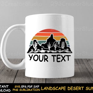 Desert Landscape Sunset Shirt svg, Southwest Png Shirt Print, Western Png Sublimation Design, Desert Cactus Png, Rock Mountain Shirt Print image 6