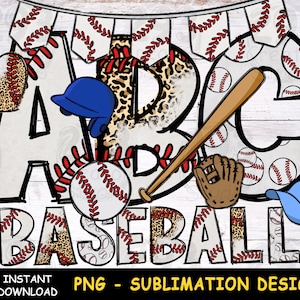 Alfabeto Baseball Png, Lettet and Number Sublimation Design, Hand Drawn Png Design, Baseball Fan Png Decor design, Png Font Clipart