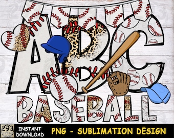 Alphabet Baseball Png, Letteret e Number Sublimation Design, Hand Drawn Png Design, Baseball Fan Png Decor design, Png Font Clipart