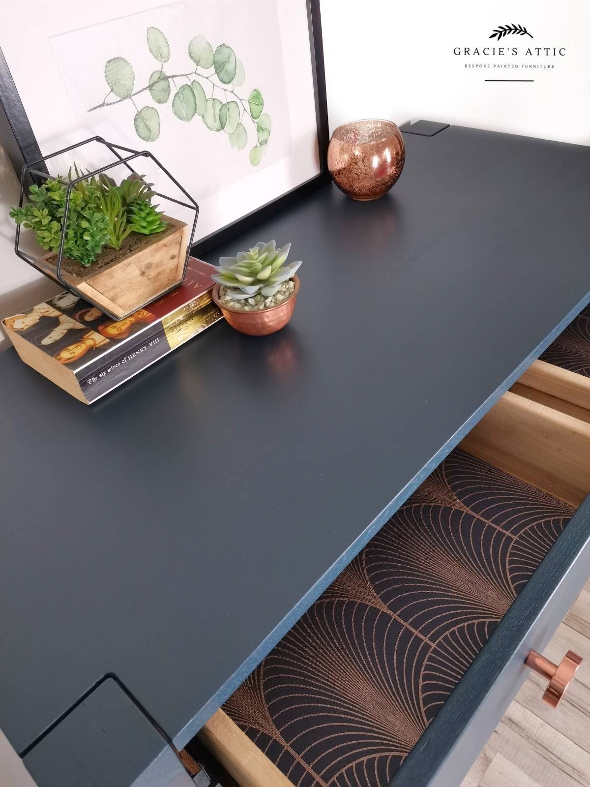 Navy Blue Sideboard Entryway Furniture Blue Buffet - Etsy