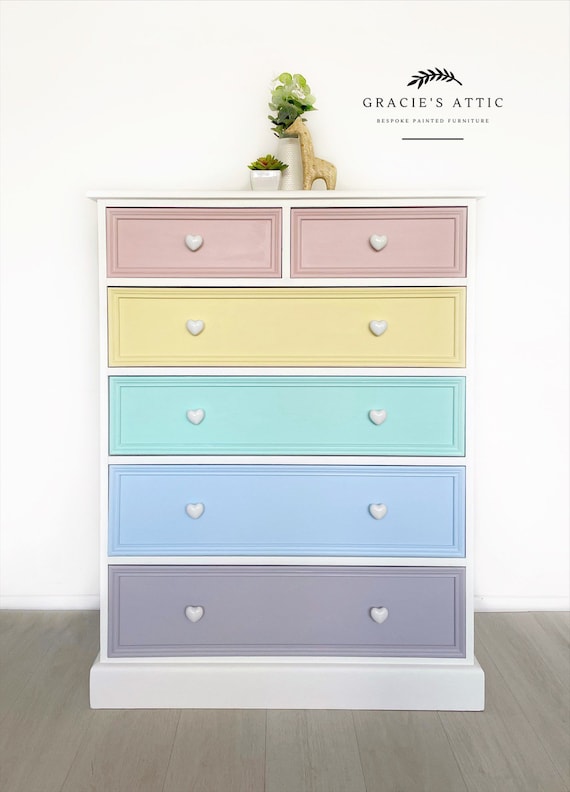 Buy Rainbow Solid Pine Chest of Drawers Online in India Etsy
