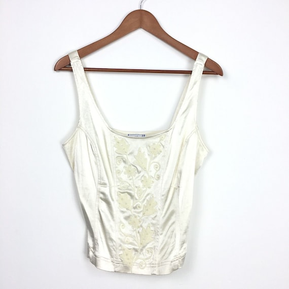 Vintage ivory satin basque - Gem