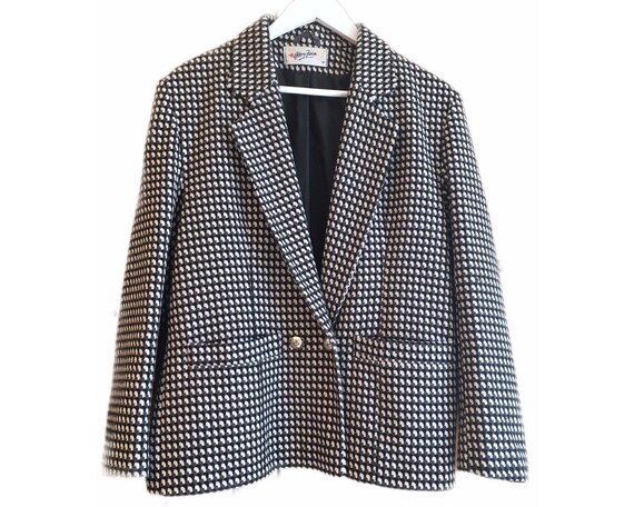 Gerry Finn Monochrome Prince Wales Check Houndstoo