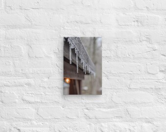 Ice Storm Photography Print – Georgia Winter Landscape | Canvas Wall Art Icicle