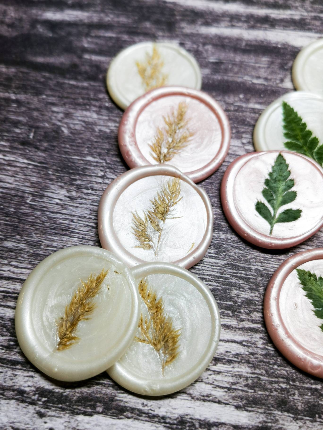 Wax seal floral wax seal dried flowers adhesive wax seal Etsy