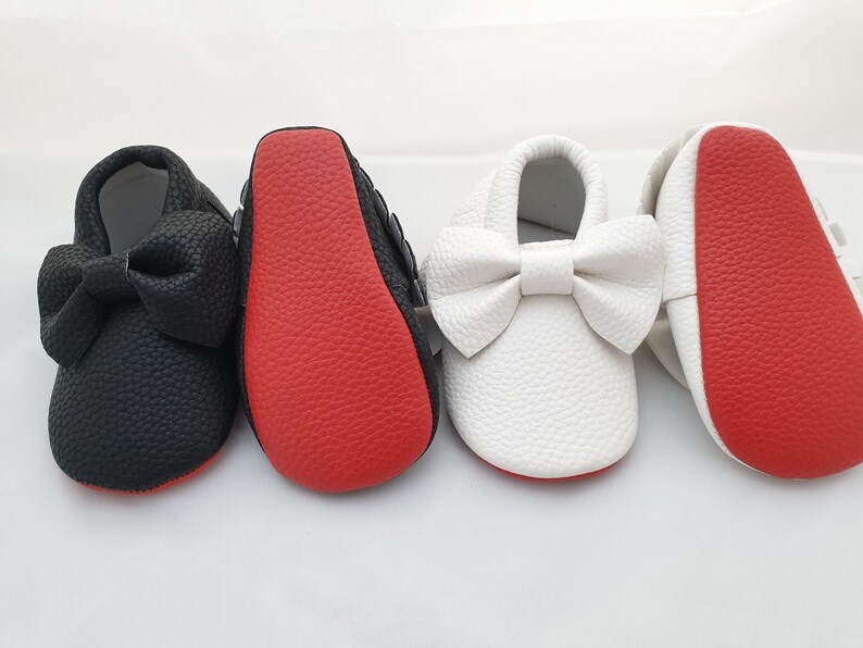 red bottom baby shoes