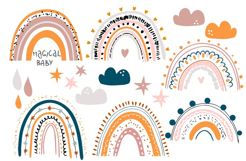 Download Rainbow clipart Rainbow svg Pastel rainbow baby shower ...