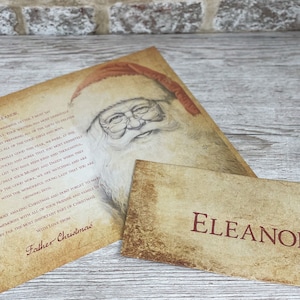 Carta de Papá Noel personalizada con sello de cera real