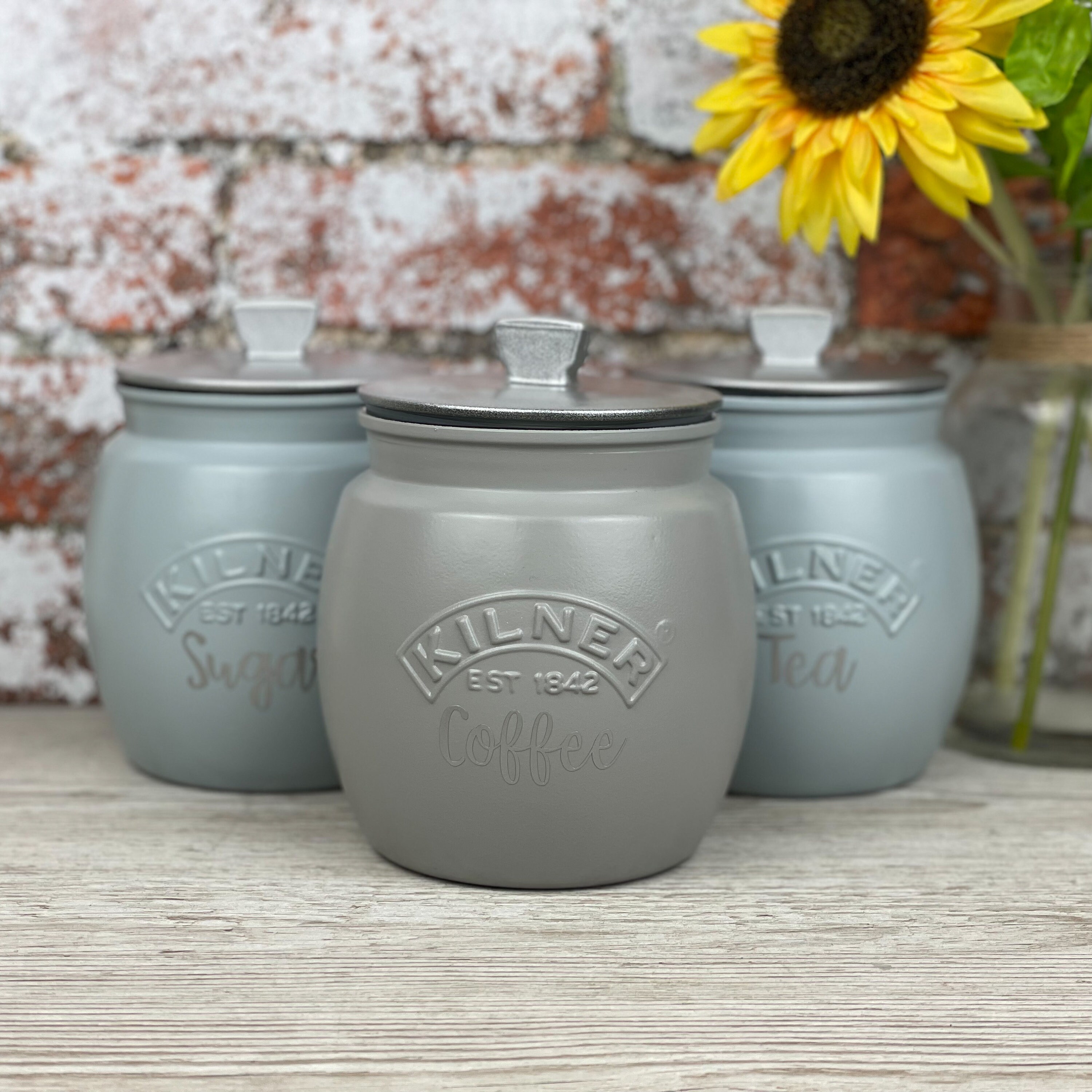 etsy kilner tea coffee sugar