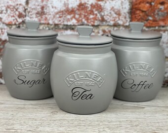 etsy kilner tea coffee sugar