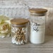 Eco Friendly Glass Bamboo Set of 2 Jars