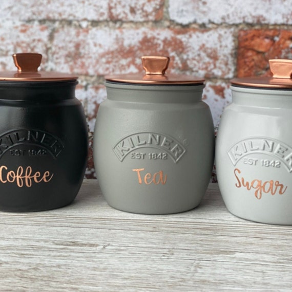 kilner tea coffee sugar black