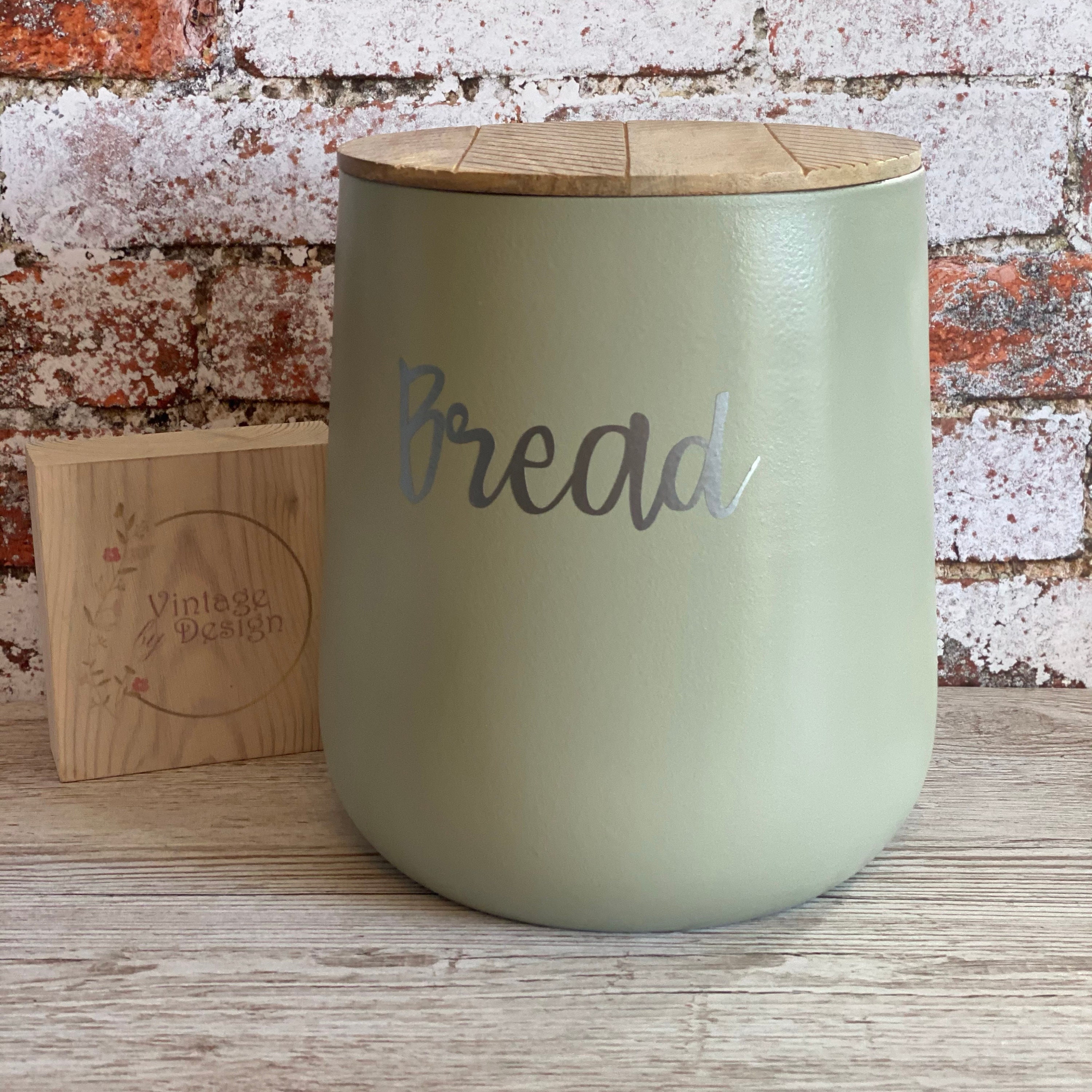 Bread Bin Sage Green Etsy