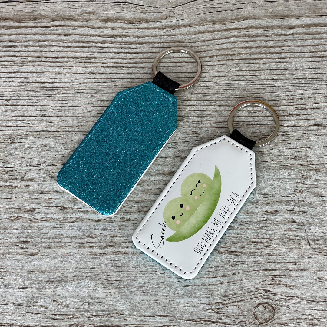 Personalised Peas in a Pod Keyring Etsy