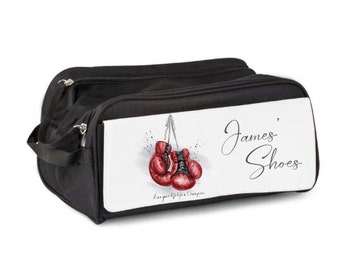 Personalised Boxing Boot Shoe Bag