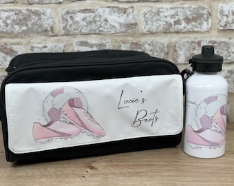 Personalised Pink Football Boot Bag