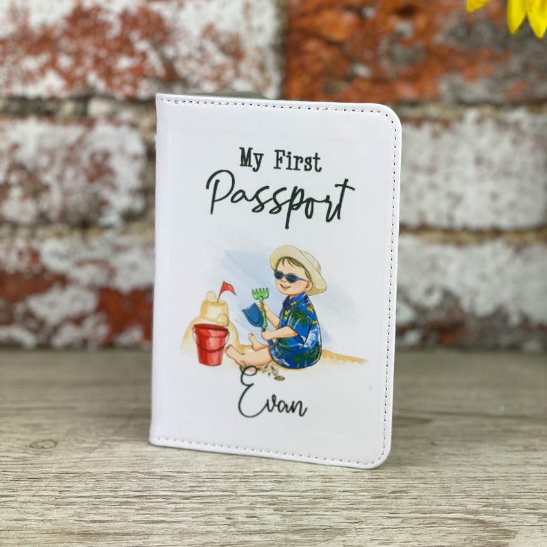 Personalised My First Passport Cover Boy Etsy UK