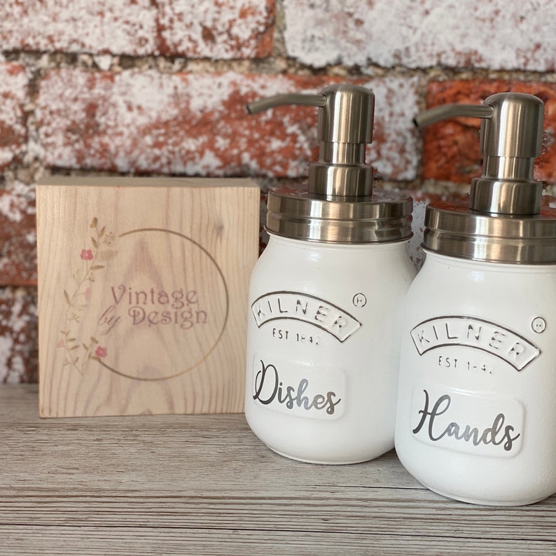 Kilner Jar Dishes and Hand Wash Retro Marble Etsy