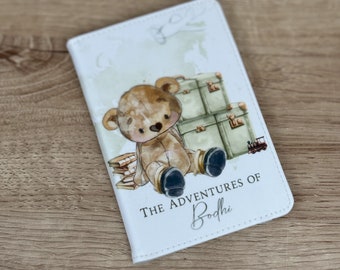 Personalised Passport Cover Teddy Explorer