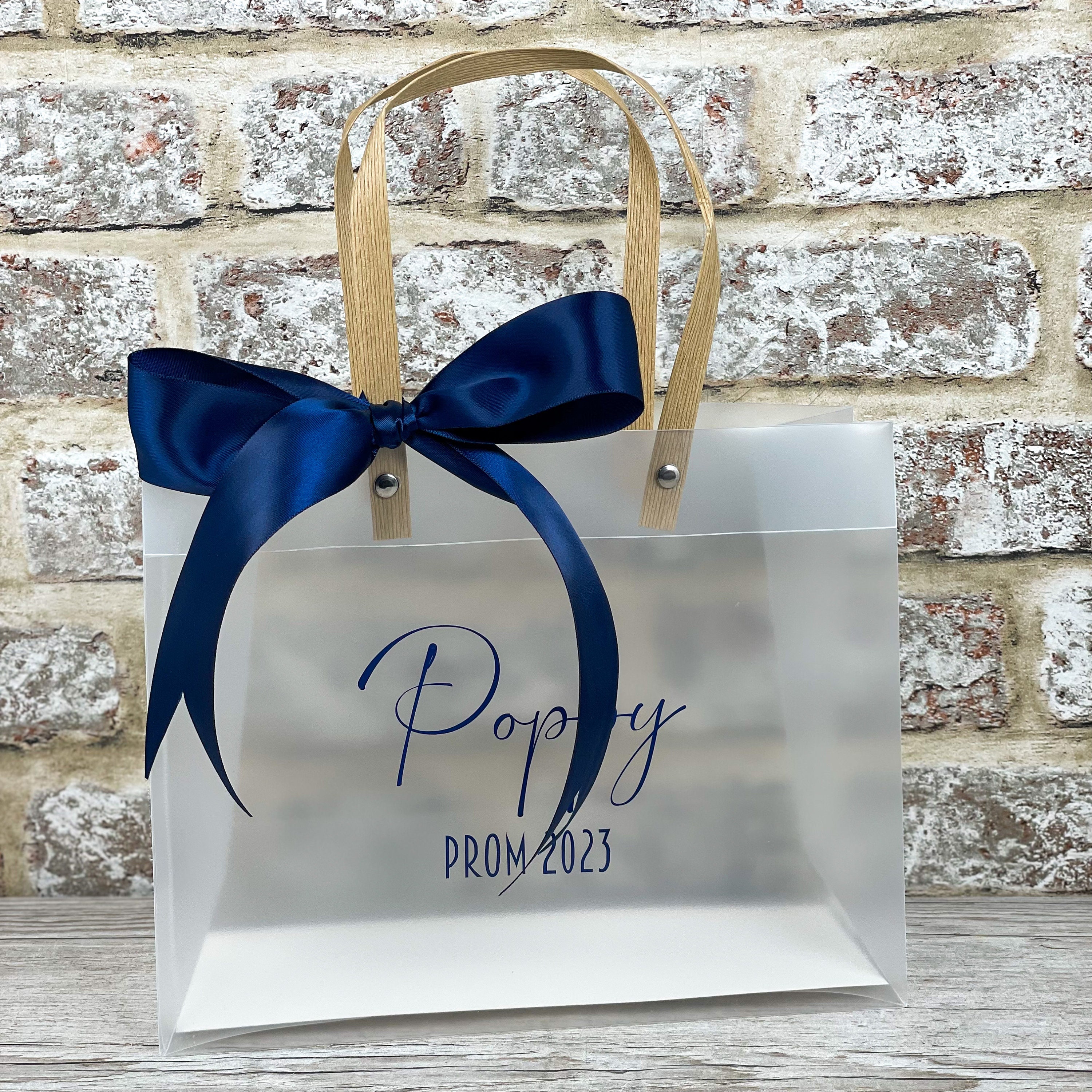 5 Small Luxury Ribbon Gift Bags Boutique Baby Wedding Hen Party