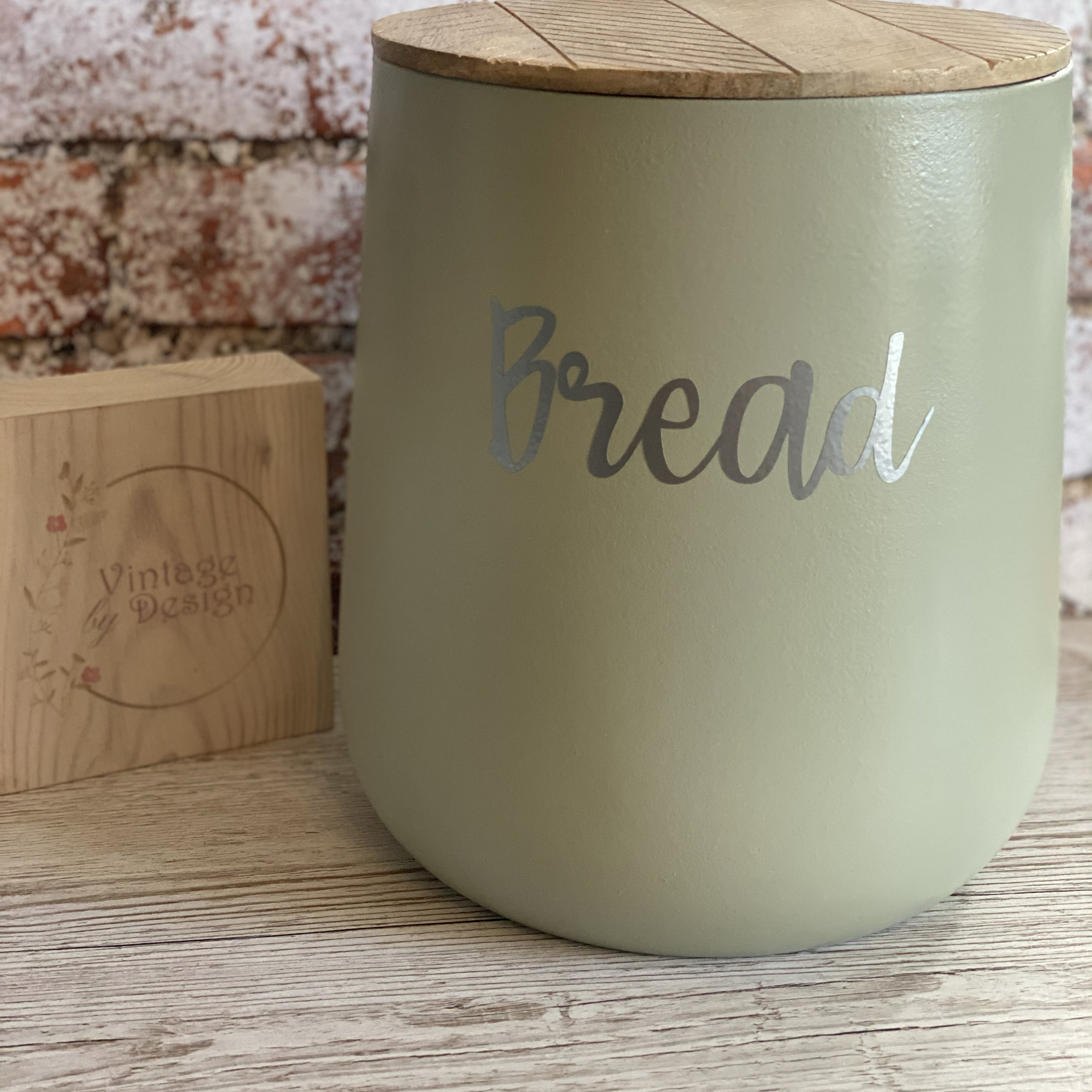 Bread Bin Sage Green Etsy