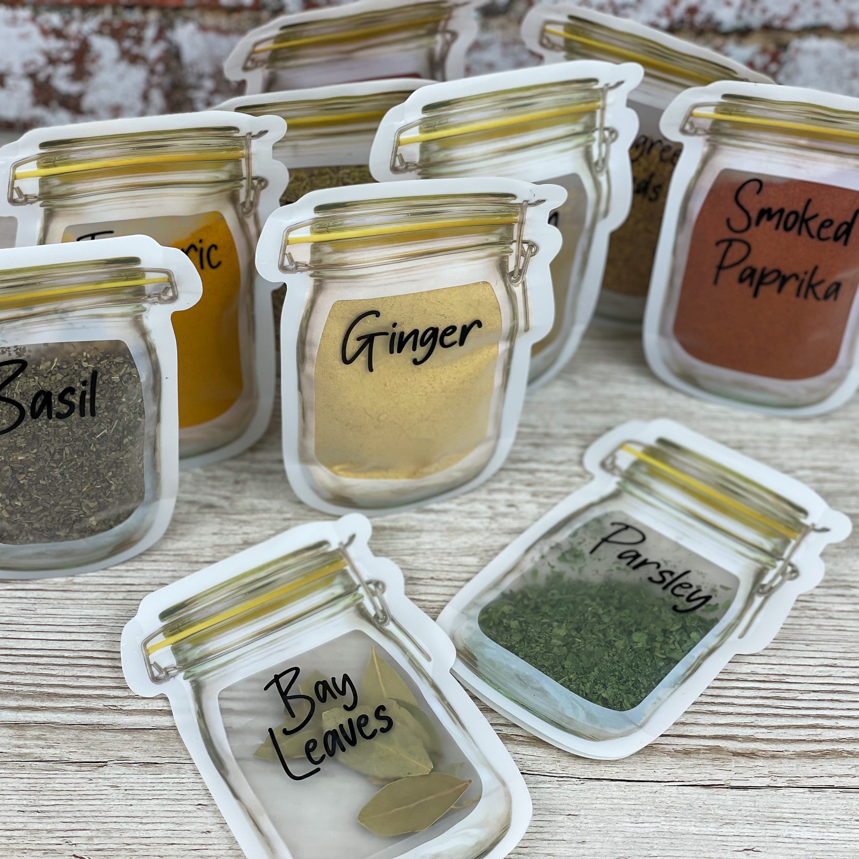 How to Organize Spices Using Glass Jars - Life Love Larson