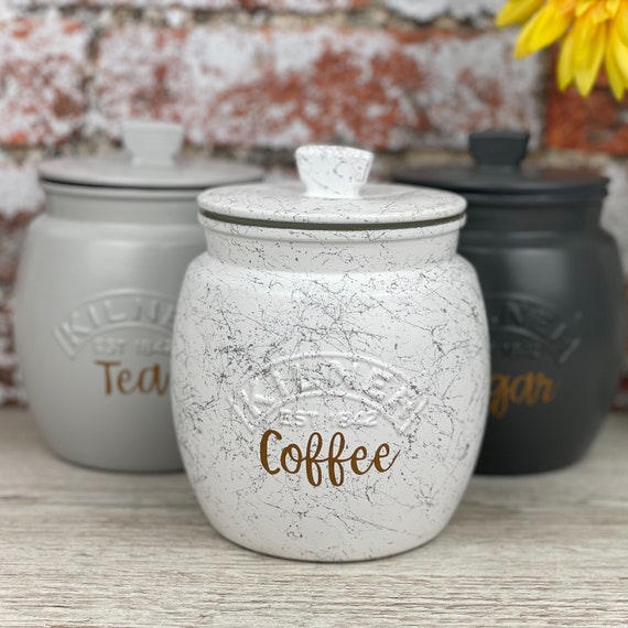 etsy kilner tea coffee sugar