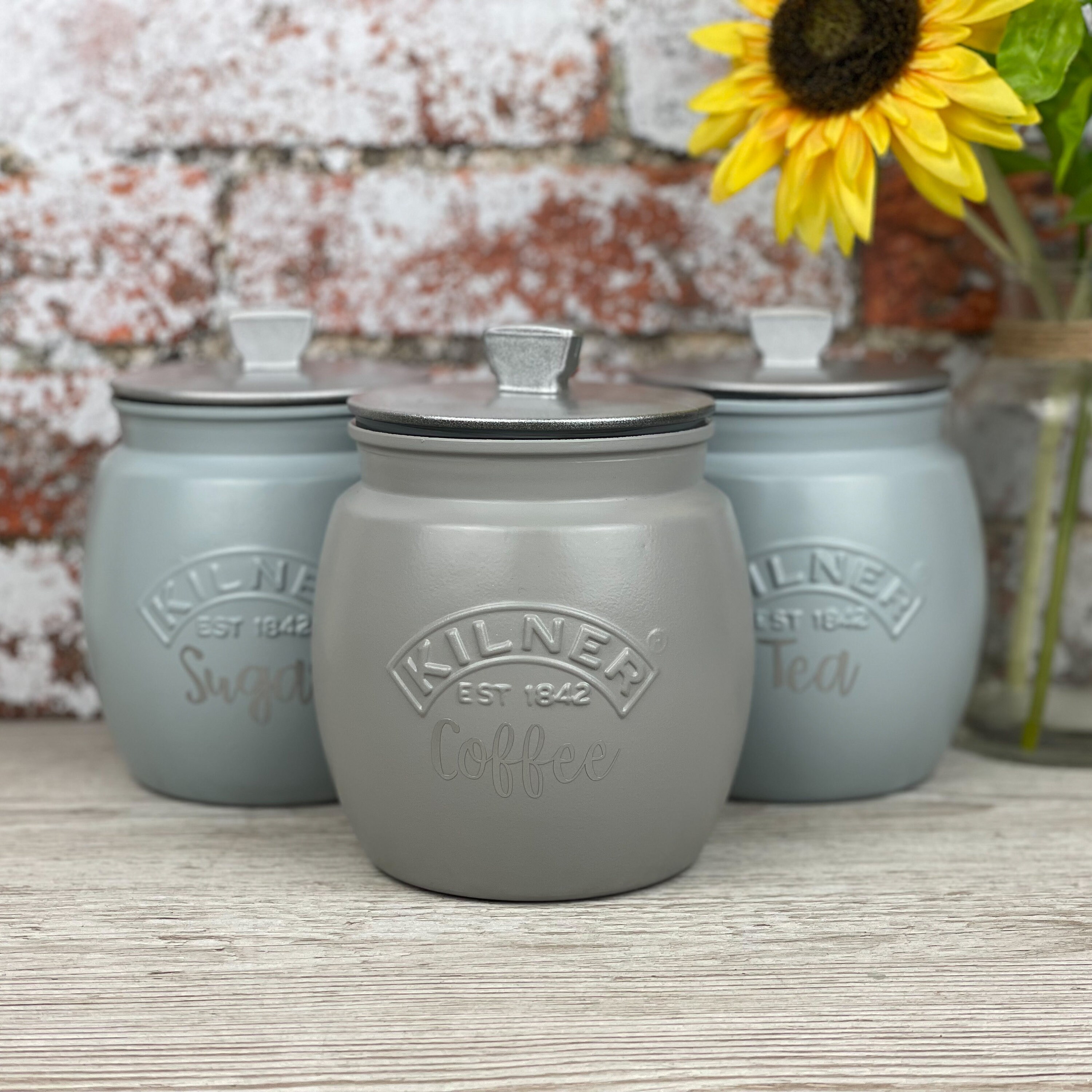 etsy kilner tea coffee sugar