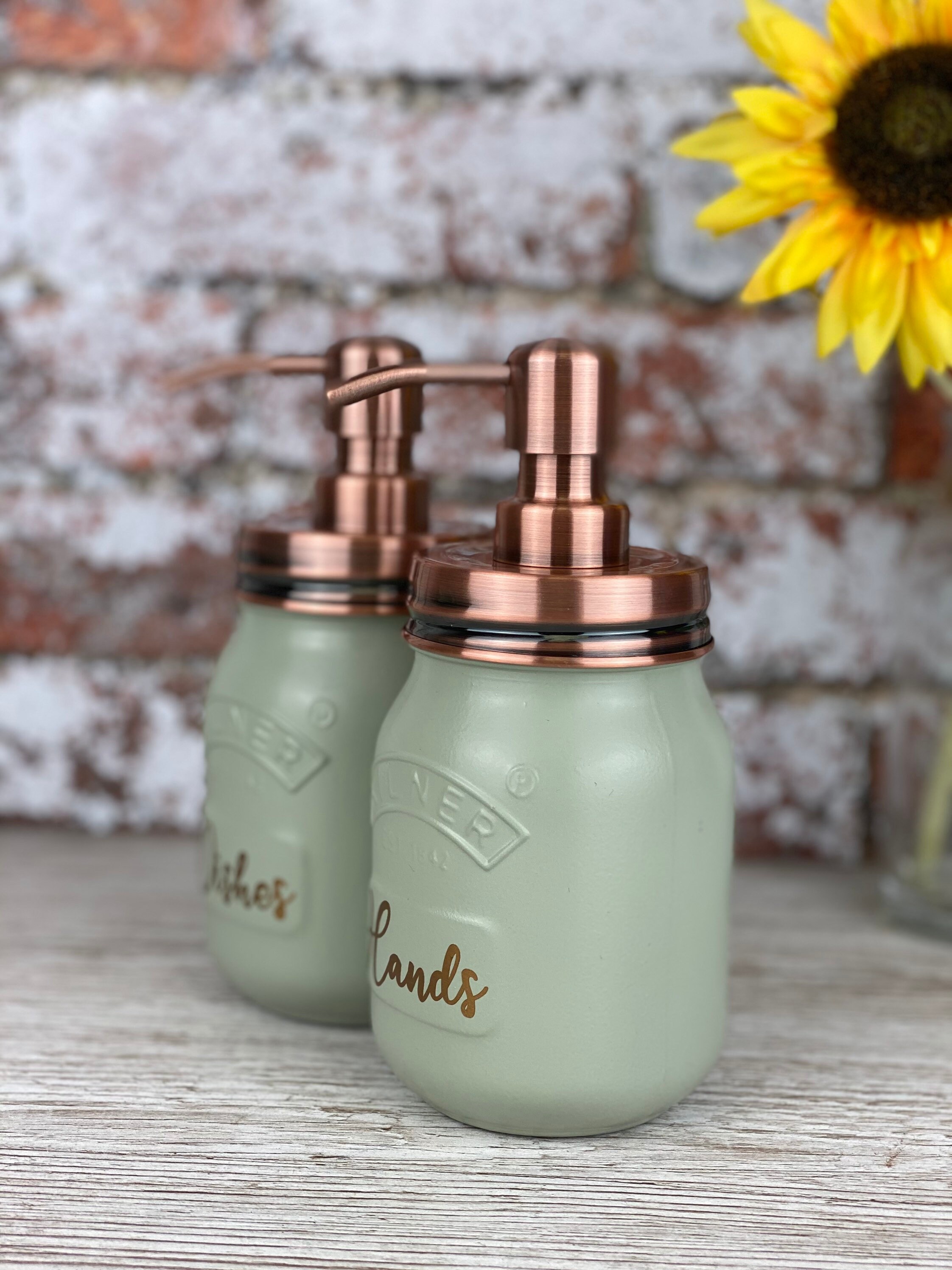 Kilner Jar Sage Green Soap Dispenser Etsy