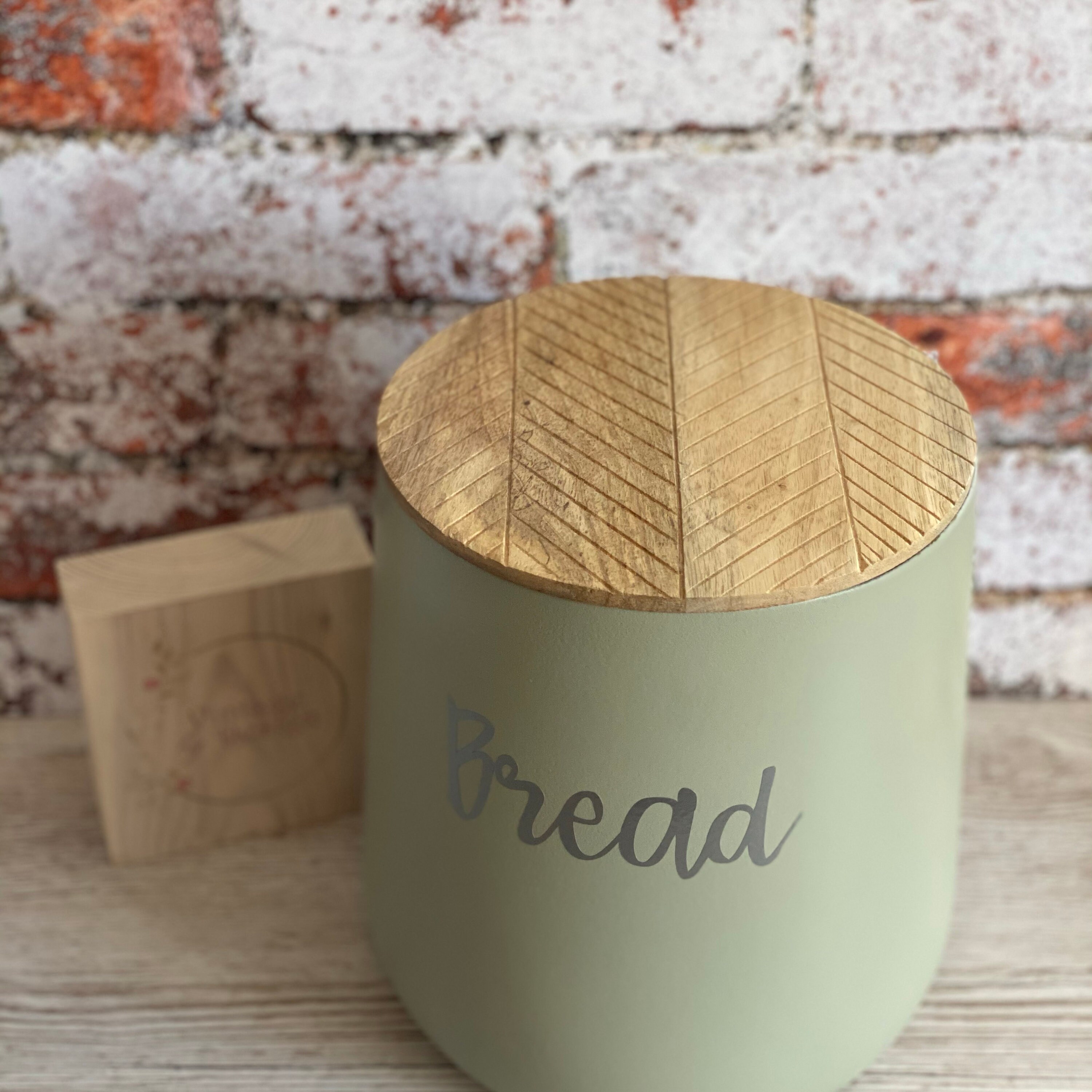 Bread Bin Sage Green Etsy