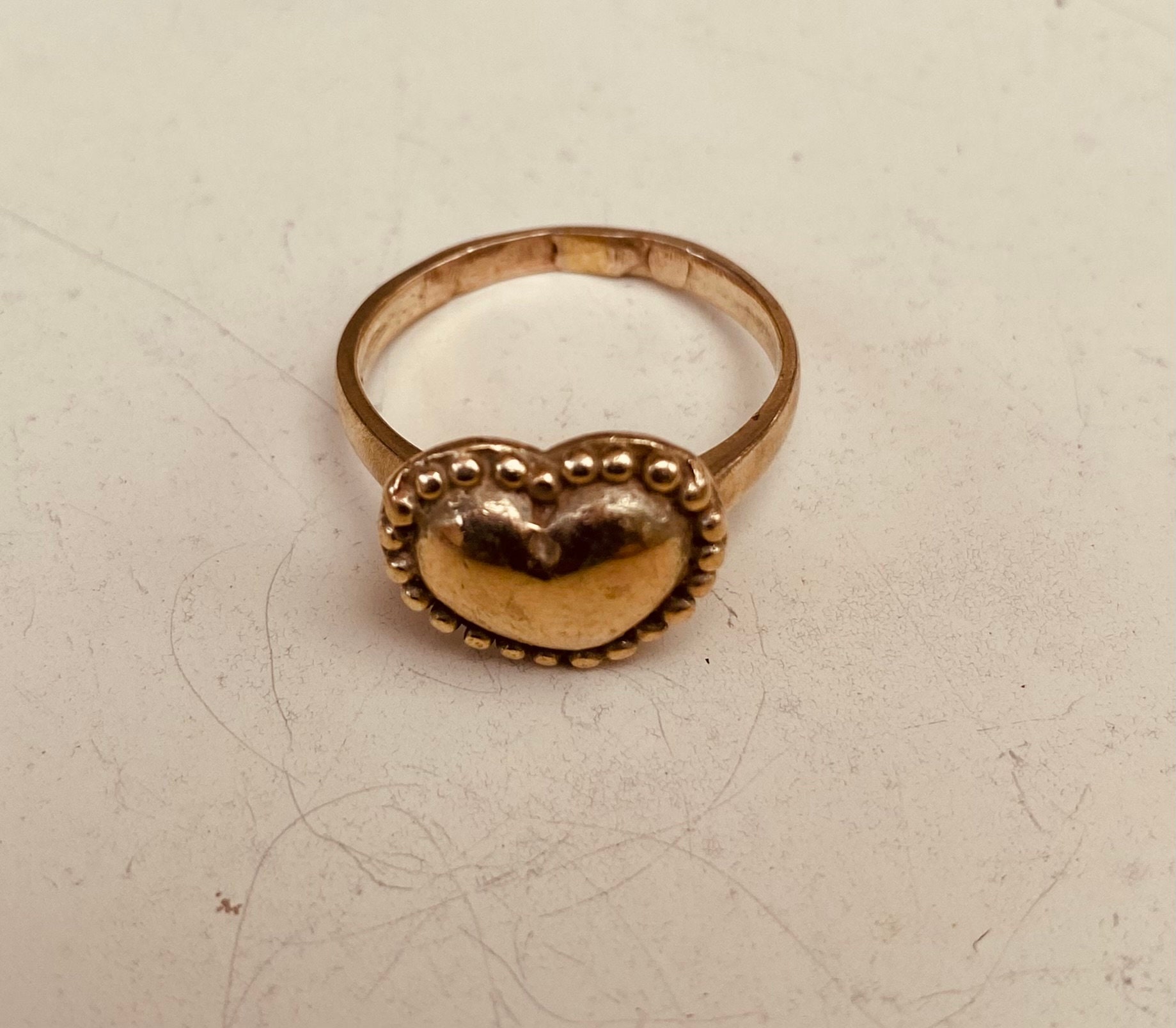 Sacred Heart Ring - Etsy