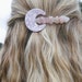 Moon hair clip, celestial hair clip, crystal hair clip, rose quartz hair pin, amethyst hair pin, hair slide, hair accessory, star hair clip