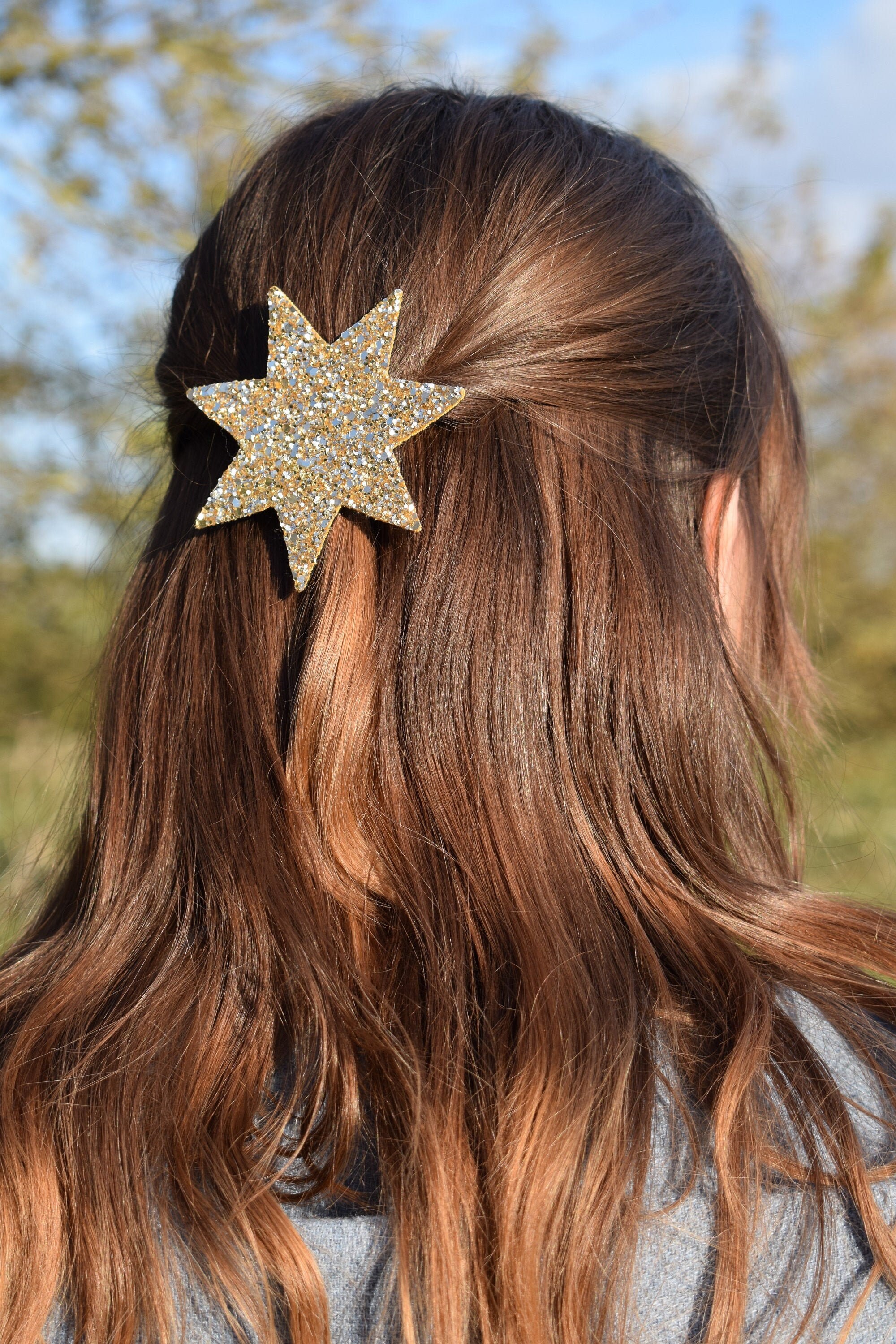 sparkly hair piece