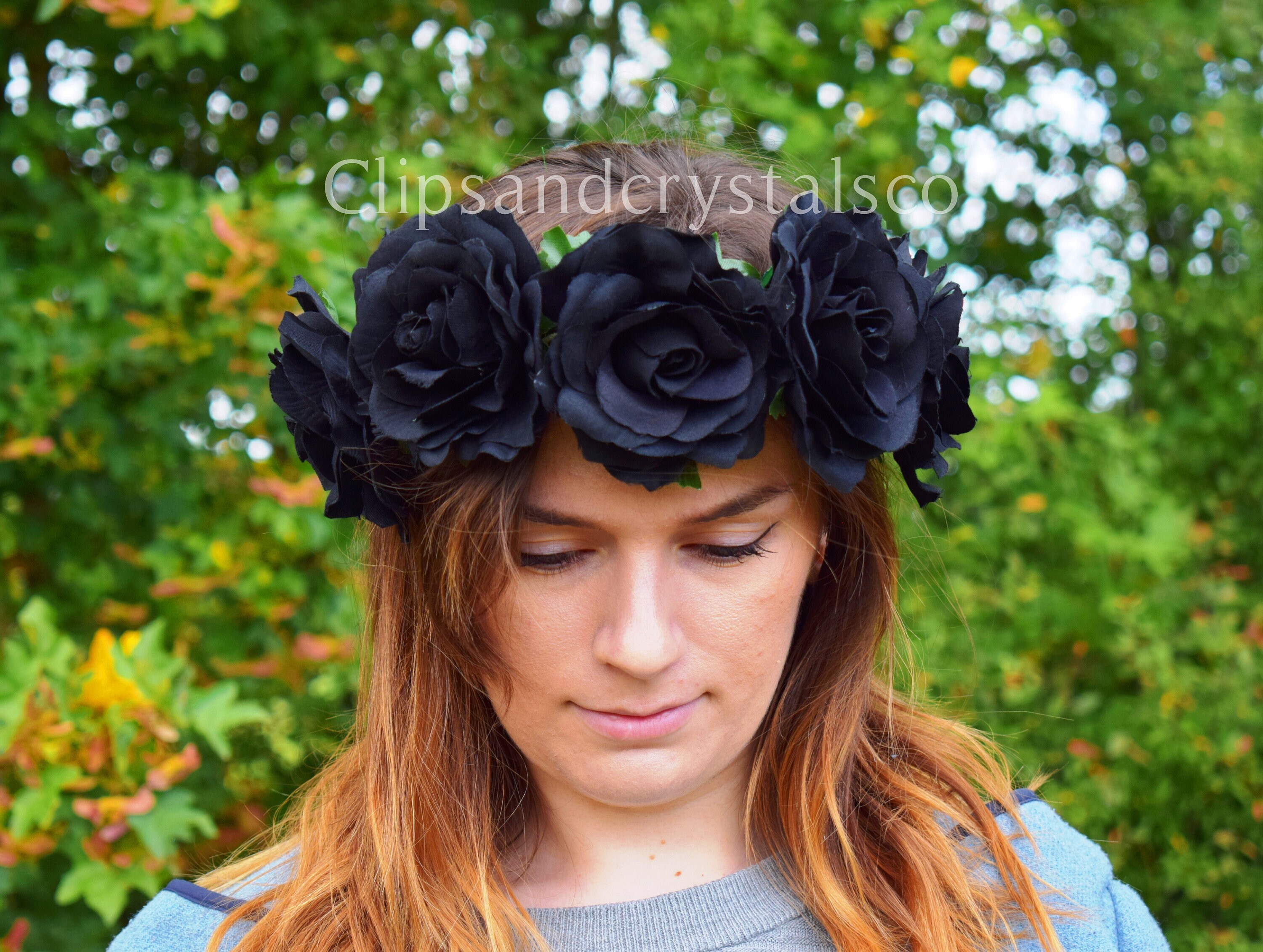 Black Rose Crown Black Flower Crown Black Hair Garland - Etsy Australia Black Rose Crown Black Flower Crown Black Hair Garland - Etsy Australia