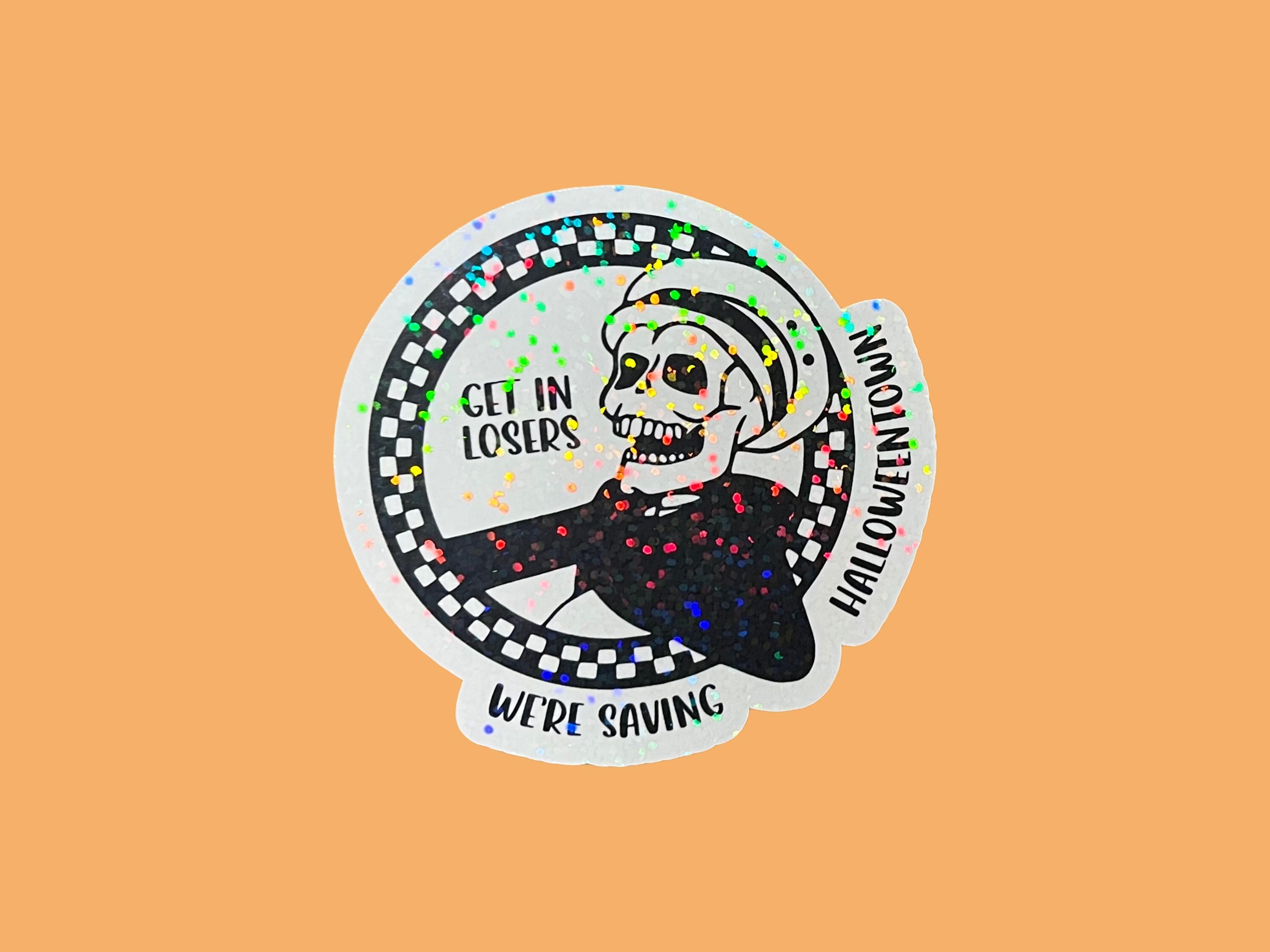 Horror Movie Slashers Sticker: get in Loser, We're Going Stabbing Vinyl Decal Horror Movie Slashers Sticker: get in Loser, We're Going Stabbing Vinyl Decal