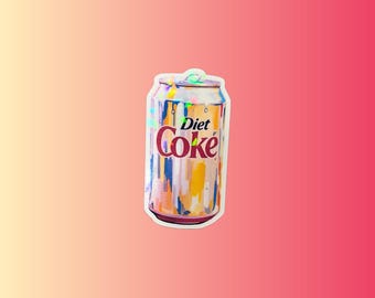 Diet Coke Can Holographic Stickers
