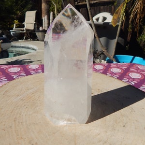 Quartz Crystal Point Obelisk, Quartz Point Crystal, Crystal Quartz Obelisk, Quartz Point Tower, Polished Quartz Tower Point