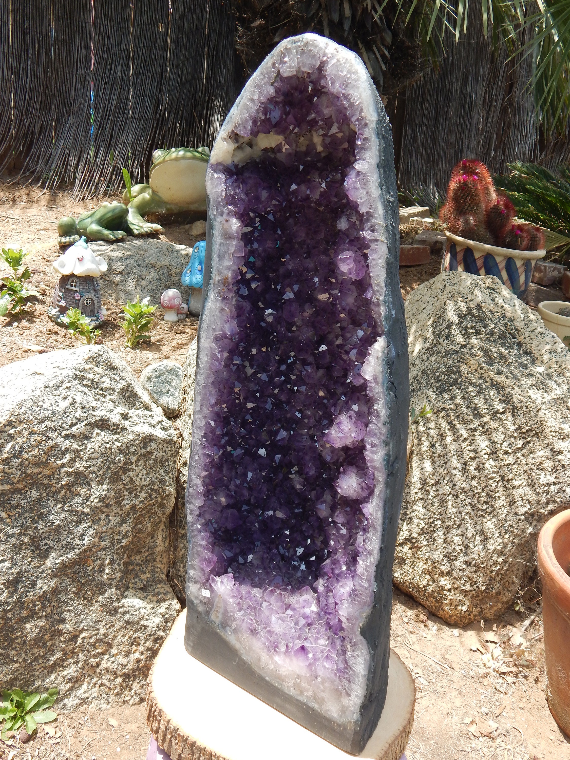 LOCAL PICKUP or DELIVERY Only ~ Amethyst Crystal Cathedral, Crystal Amethyst Cathedral, Cathedral Amethyst Crystal,** Excellent Quality **