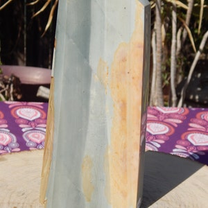 Polychrome Jasper Crystal Polished Obelisk, Polychrome Free Form Crystal Obelisk, Polychrome Jasper Display