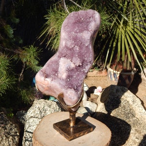 Pink Amethyst Free Form,**New Find**  Pink Amethyst on Stand, Pink Amethyst Cluster, Pink Amethyst from Brazil, Rose Amethyst