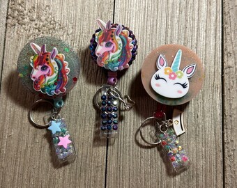 Magical Mysterious Unicorns Badge Reel, Nurse Badge Reel, Medical Badge Reel, Hospital Badge Reel, Badge Holder, Retractable Badge Reel